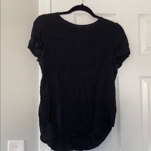 Black short sleeve top